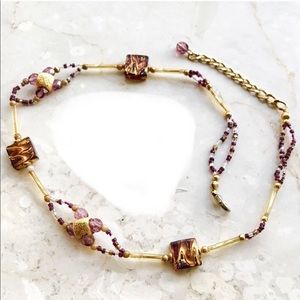 Murano Glass Beaded Necklace